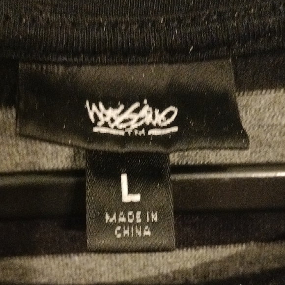 Mossimo Supply Co Black and Gray Stripes T-Shirt Dress - Picture 2 of 4